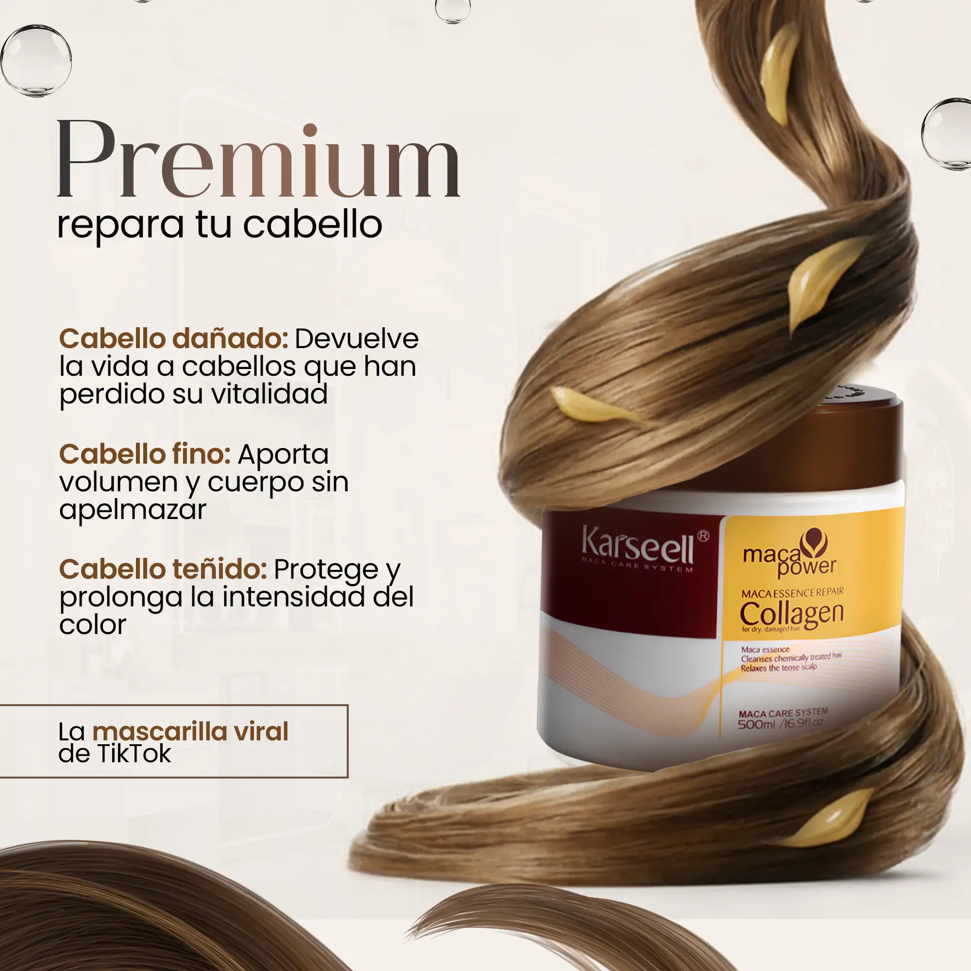 Mascarilla Capilar Karseell Collagen